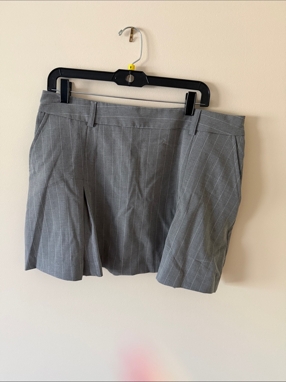 Gray Pinstripe Women's Skort - Tailored Office Style